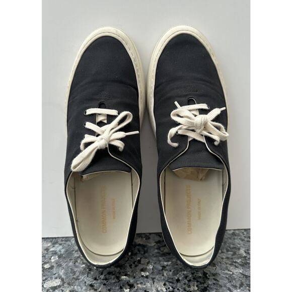 Common Projects Four Hole Black Canvas Sneakers EU 41 main image 5